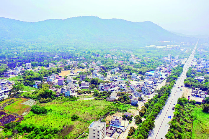     龙门“东大门”隘子村，金龙大道穿村而过。
