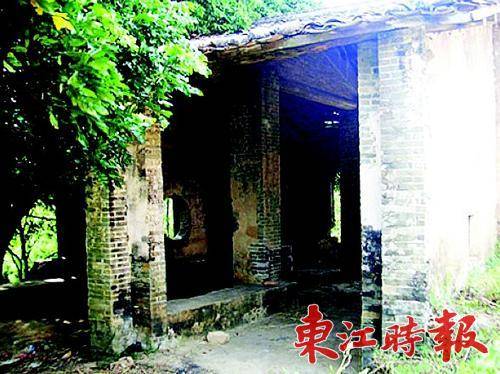 麻榨镇犀牛尾现存的清代风雨亭。 《东江时报》记者侯县军 通讯员梁丽通 摄
